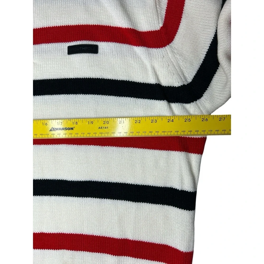 Southpole Striped Men's Size XL Knit Long Sleeve Pullover Sweater‎ NWT